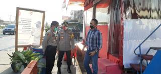 Kapolres Sumedang Melakukan Pengecekan Pos AKB Cimanggung